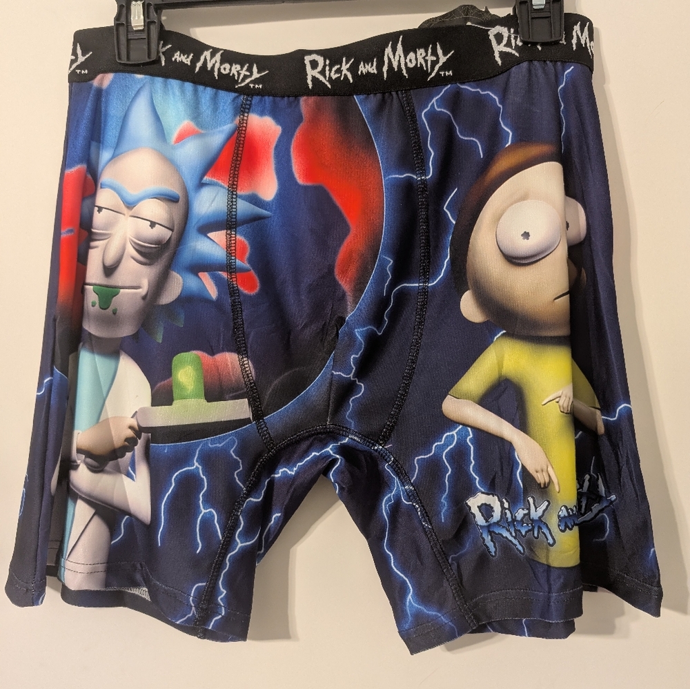 Rick and Morty Graphic Boxer Briefs Men's Size Large NWT